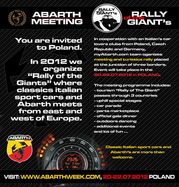 Abarth Week Rajd Gigantow