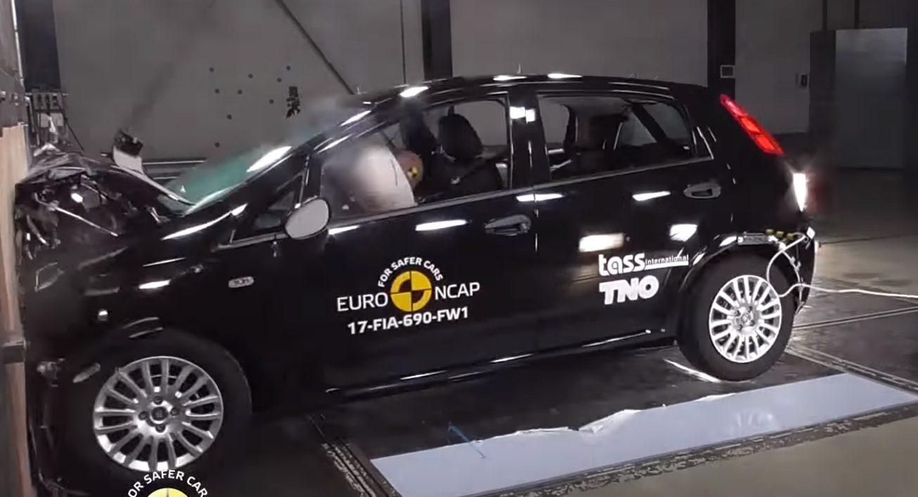 Fiat Punto w testach zderzeniowych Euro NCAP